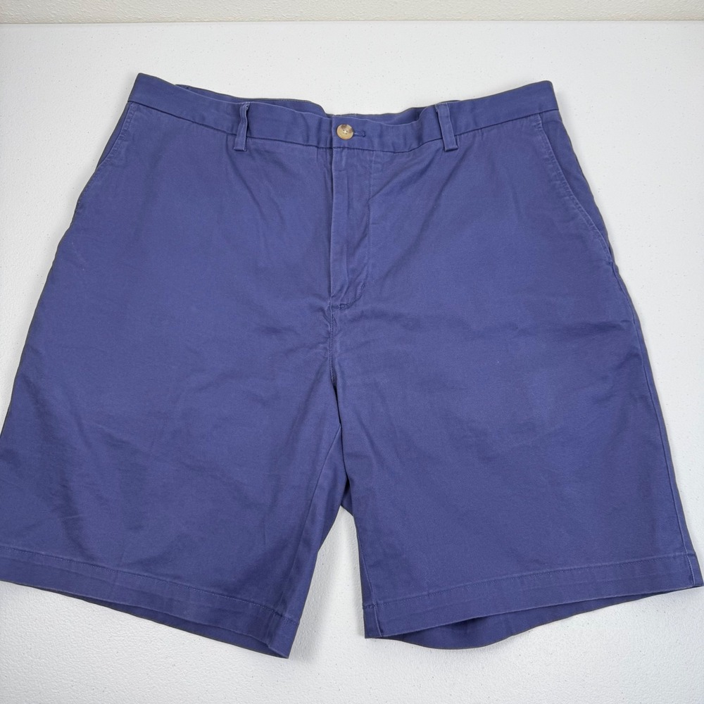 Vineyard Vines Mens Blue Breaker Shorts Size 40 Cotton Stretch Chino Casual - Picture 8 of 8